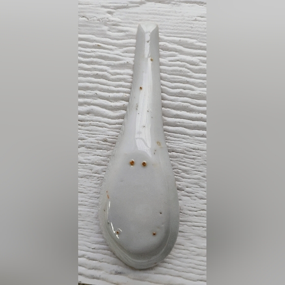 Antique Chinese Famille Rose Soup Spoon 6" Hand painted Porcelain 19th Century - Picture 8 of 8